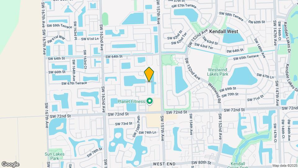 6803 SW 158th Ave Map and Location Details