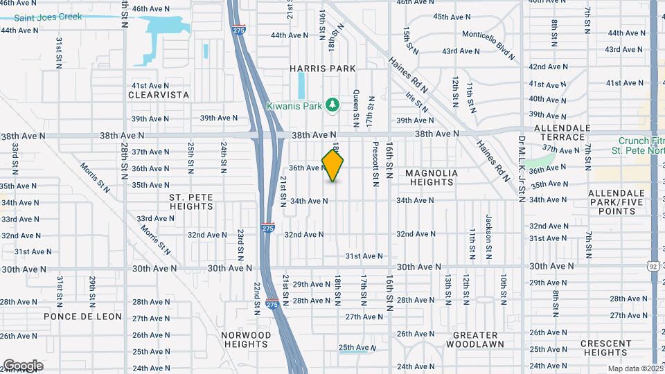 3440 18th St N Map and Location Details