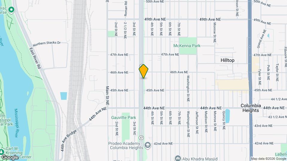 4533 University Ave NE Map and Location Details