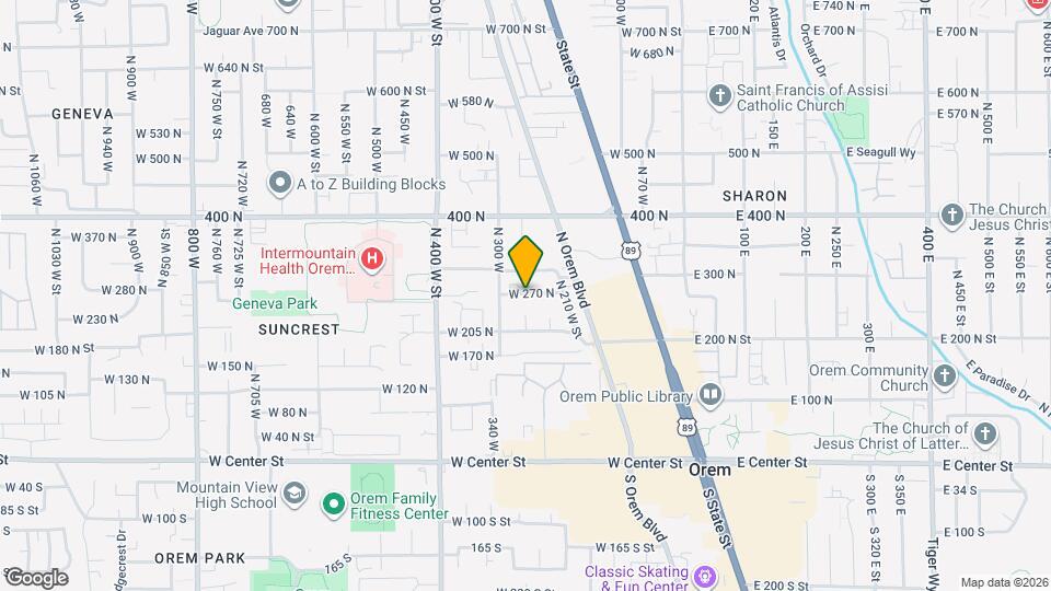 263 W 270 N Map and Location Details