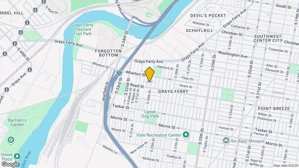 1338 S 30th St Map and Location Details