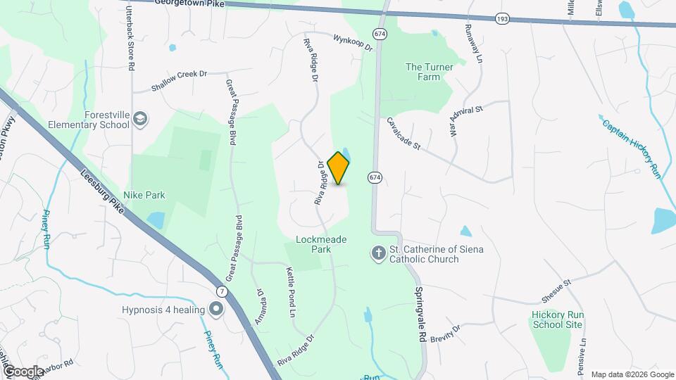 1033 Riva Ridge Dr Mapa y Detalles de la Ubicación