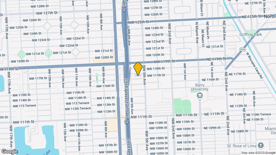 545 NW 116th Terrace Map and Location Details