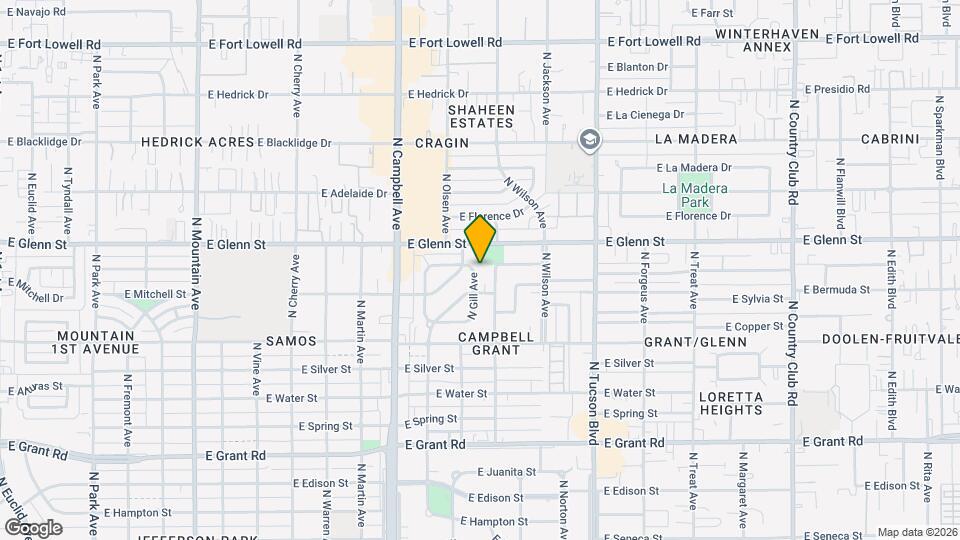 2724 N Gill Ave Map and Location Details
