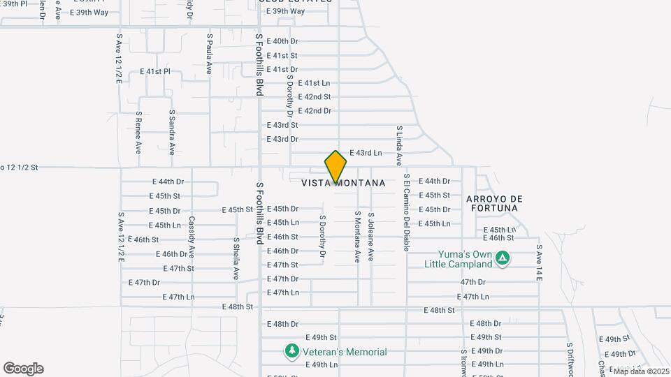 13308 E 45th St Map and Location Details