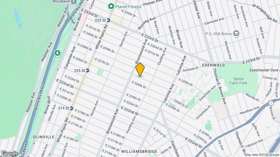 932 E 227th St, Unit 3 Map and Location Details