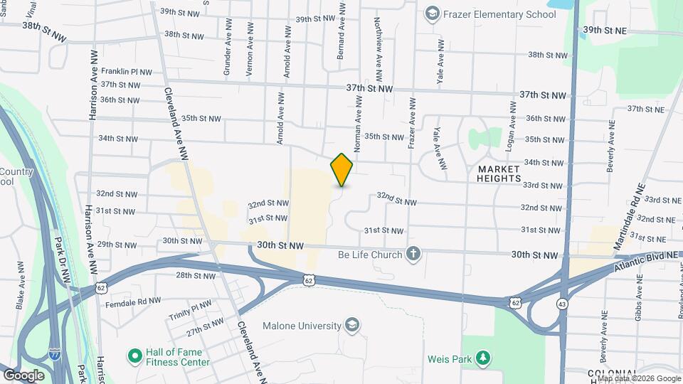 834 34th St NW Map and Location Details