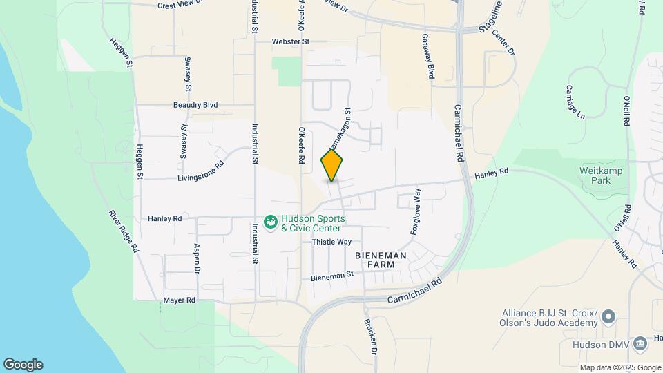 1541 Namekagon Ave Map and Location Details