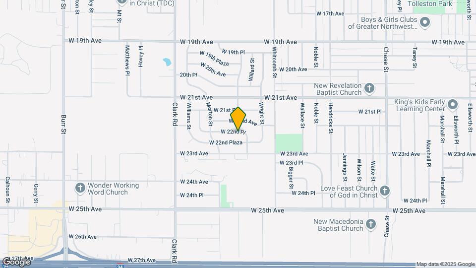 4145 W 22nd Pl Mapa y Detalles de la Ubicación