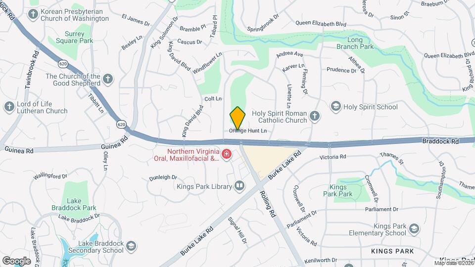 9009 Orange Hunt Ln Mapa y Detalles de la Ubicación