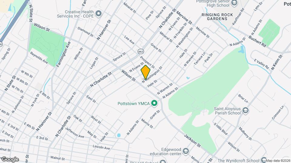828 N Washington St Mapa y Detalles de la Ubicación