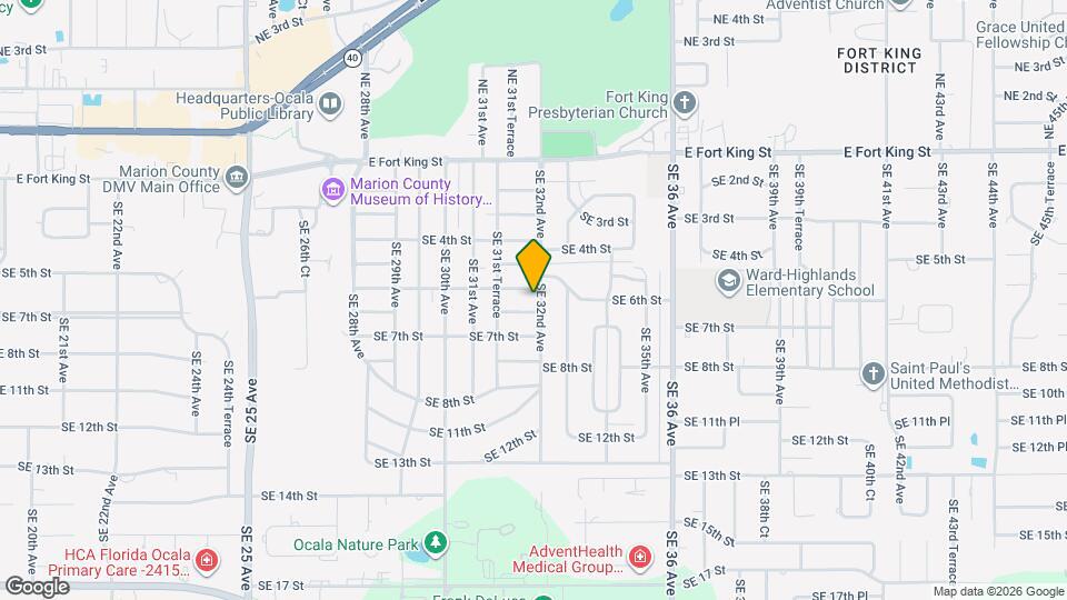 612 SE 32nd Ave Map and Location Details