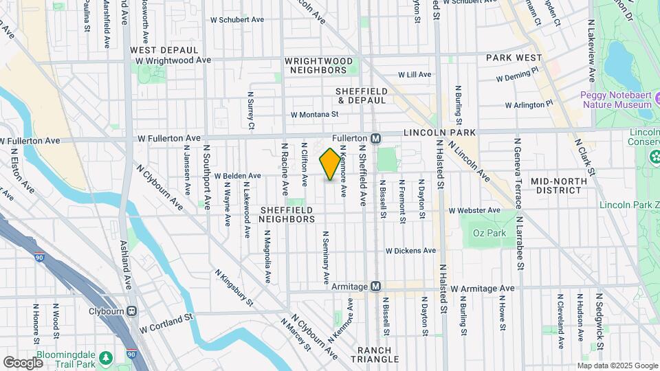 2243 N Seminary Ave Map and Location Details