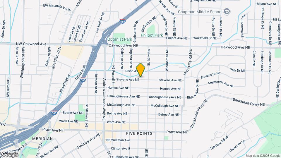 1205 Stevens Ave NE Map and Location Details