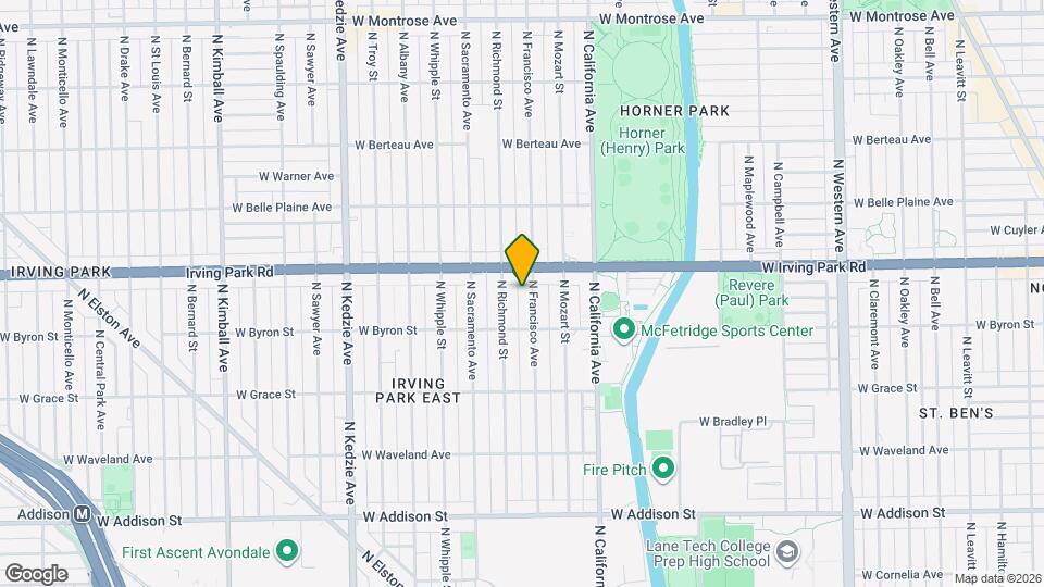 3934 N Francisco Ave Map and Location Details