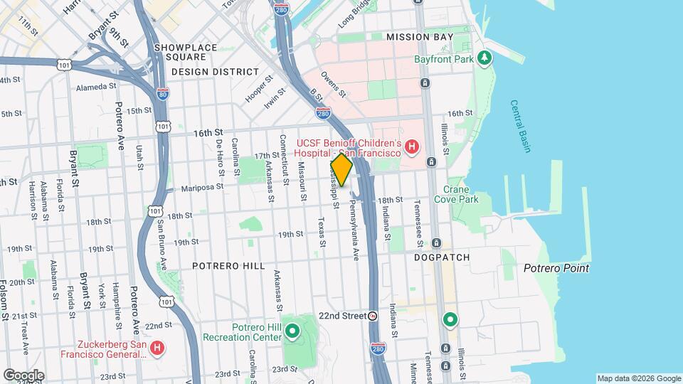 235 Mississippi St, Unit B Map and Location Details