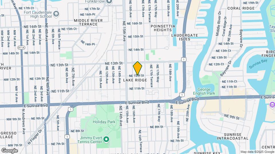 1143 NE 16th Ter Map and Location Details