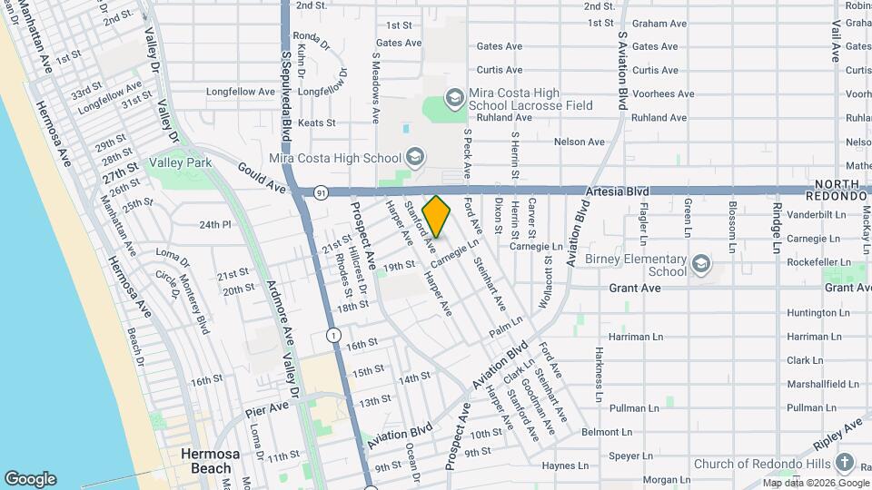 1716 Stanford Ave Mapa y Detalles de la Ubicación