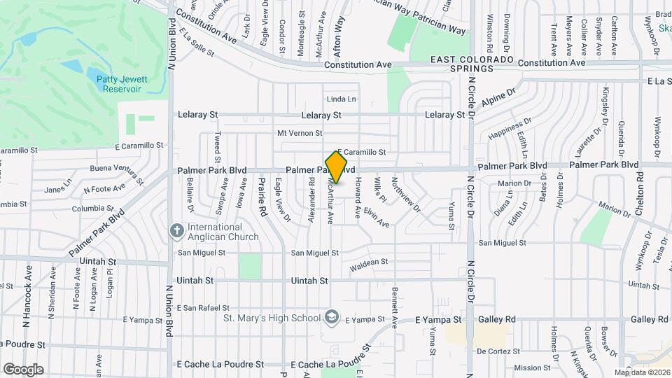 1451 McArthur Ave Map and Location Details