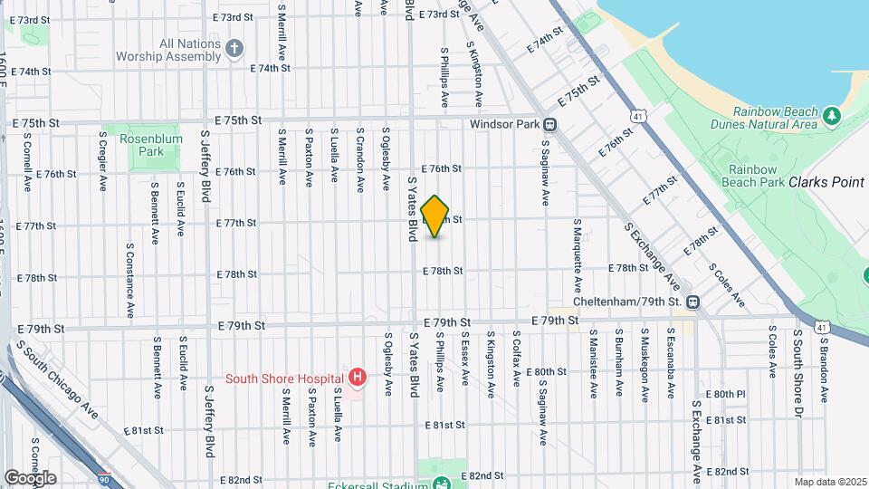 7742 S Phillips Ave Map and Location Details