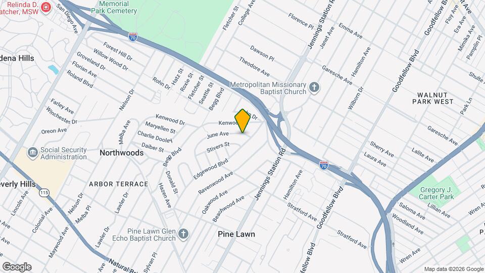4618 June Ave Mapa y Detalles de la Ubicación