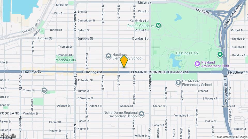 2741 Hastings St E Map and Location Details