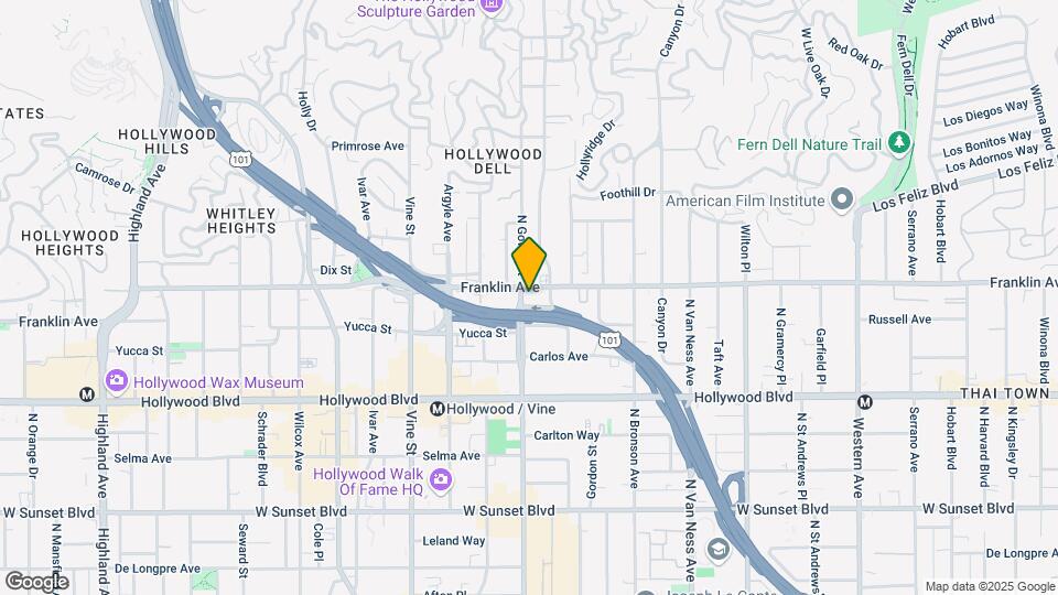 6072 Franklin Ave Map and Location Details