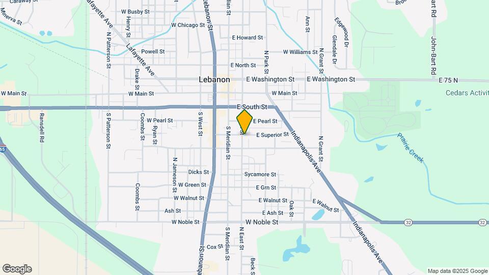 403 S East St Mapa y Detalles de la Ubicación