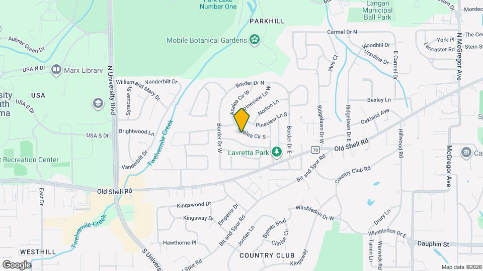 5207 Azalea Cir S Map and Location Details