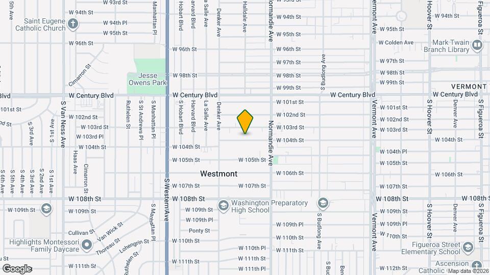 1501 W 104th St Map and Location Details