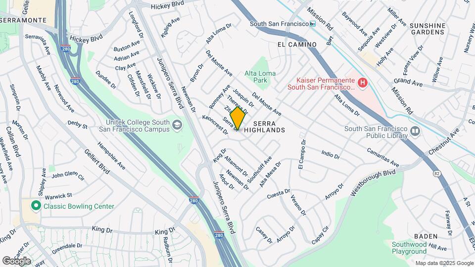 435 Serra Dr Map and Location Details