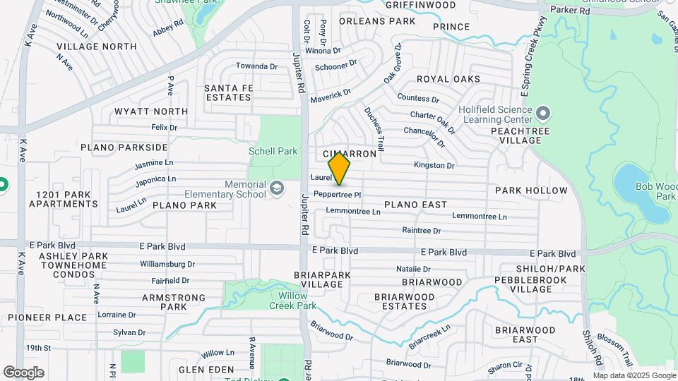 2505 Peppertree Pl Map and Location Details