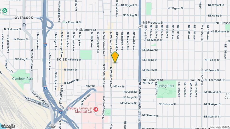 3807 NE Cleveland Ave Map and Location Details
