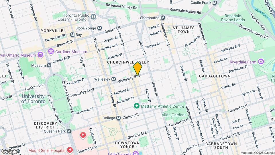 81 Wellesley St E Map and Location Details