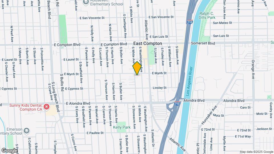 15516 S White Ave Map and Location Details