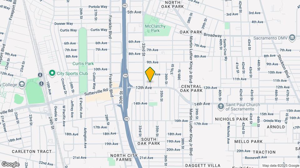 3624 34th St Map and Location Details