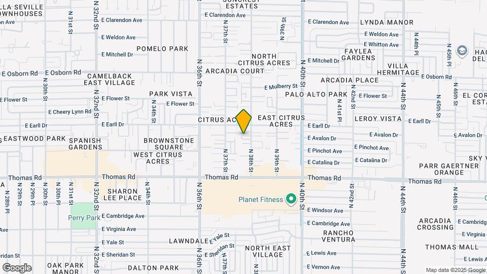 3030 N 38th St Map and Location Details