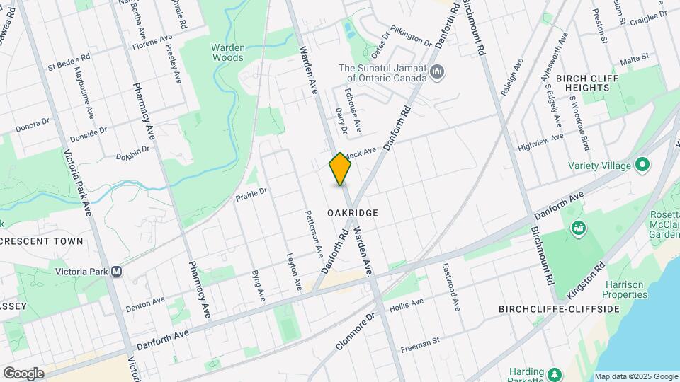 588 Warden Ave Map and Location Details