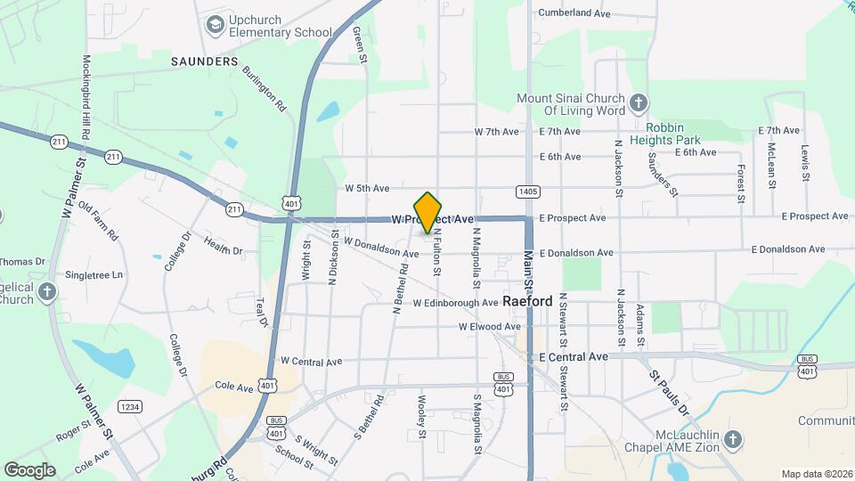 409 N Fulton St Map and Location Details