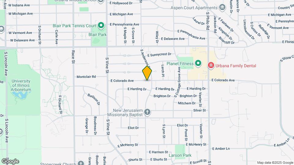 615 E Colorado Ave Map and Location Details