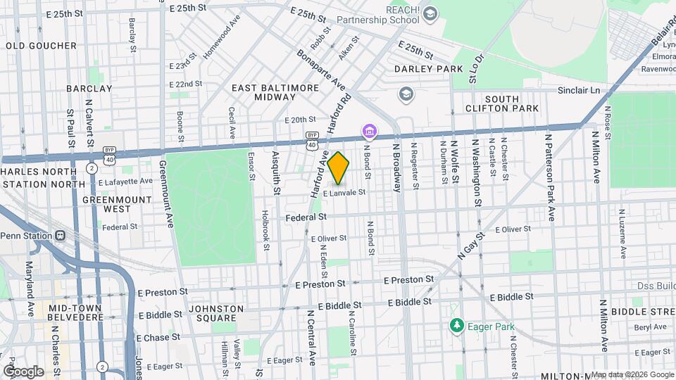 1432 E Lanvale St Map and Location Details