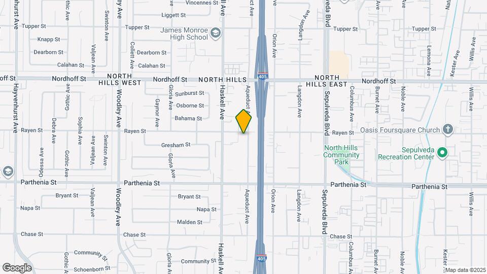 15708 Rayen St Map and Location Details