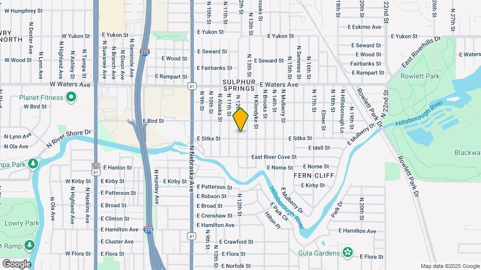 8103 N 12th St Map and Location Details