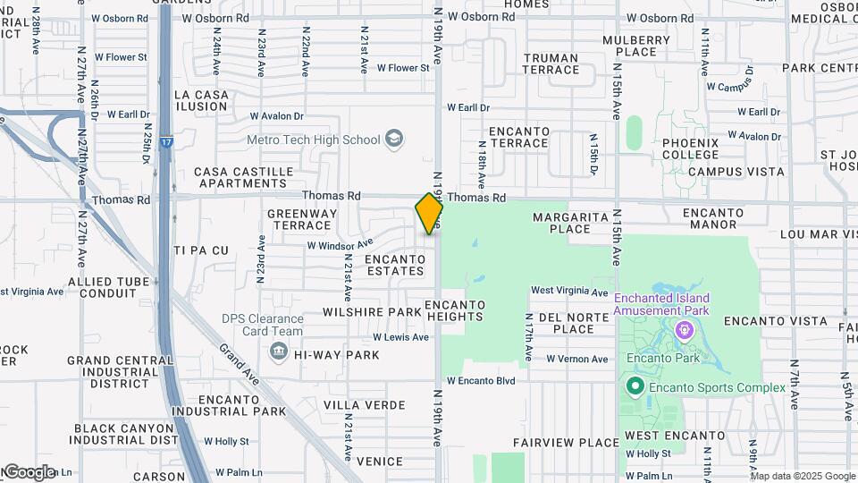 1906 W Cambridge Ave, Unit Guest House Map and Location Details