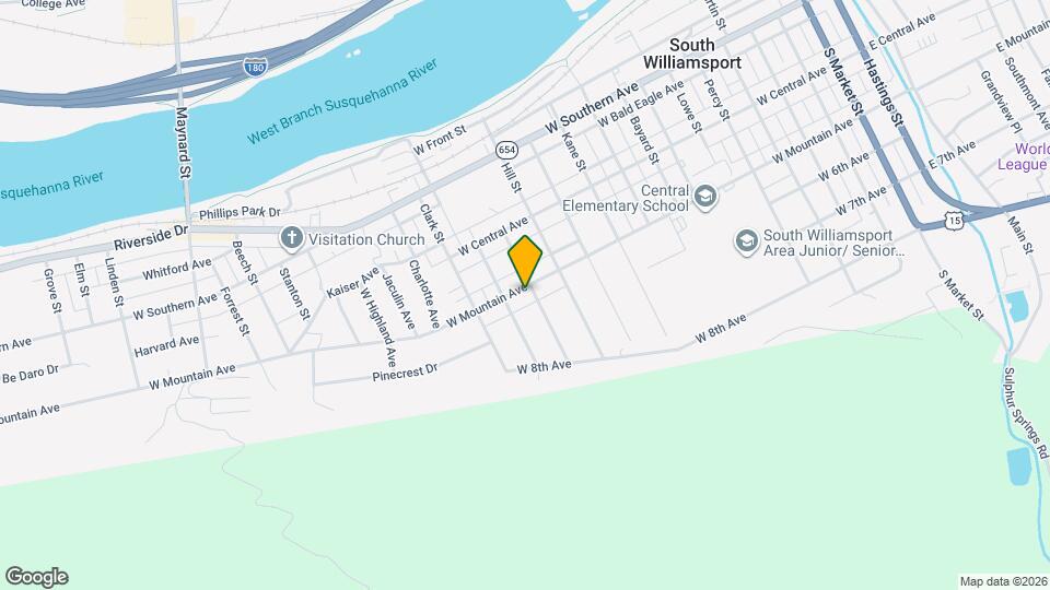 1211 W Mountain Ave Map and Location Details