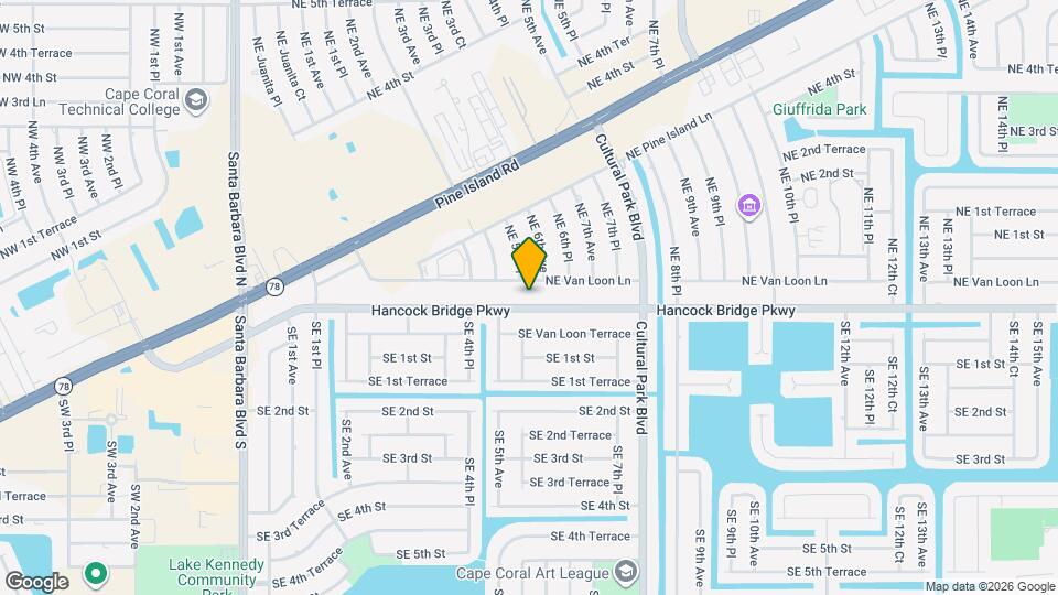 521 Hancock Bridge Pkwy Map and Location Details