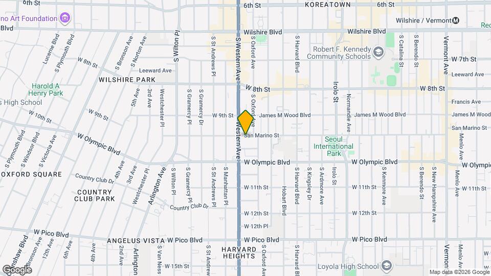 3480 San Marino St, Unit 211 Map and Location Details