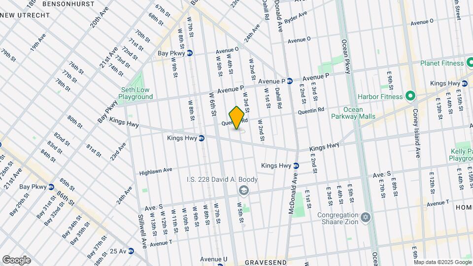 1728 W 4th St, Unit 1F Map and Location Details