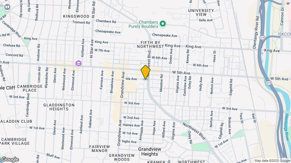 1429 Northwest Blvd Map and Location Details
