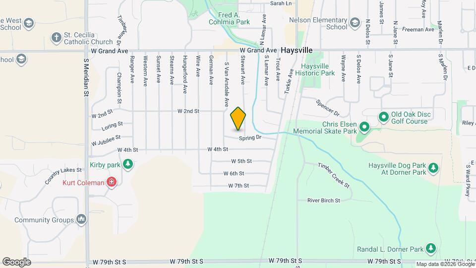 416 Spring Dr Map and Location Details